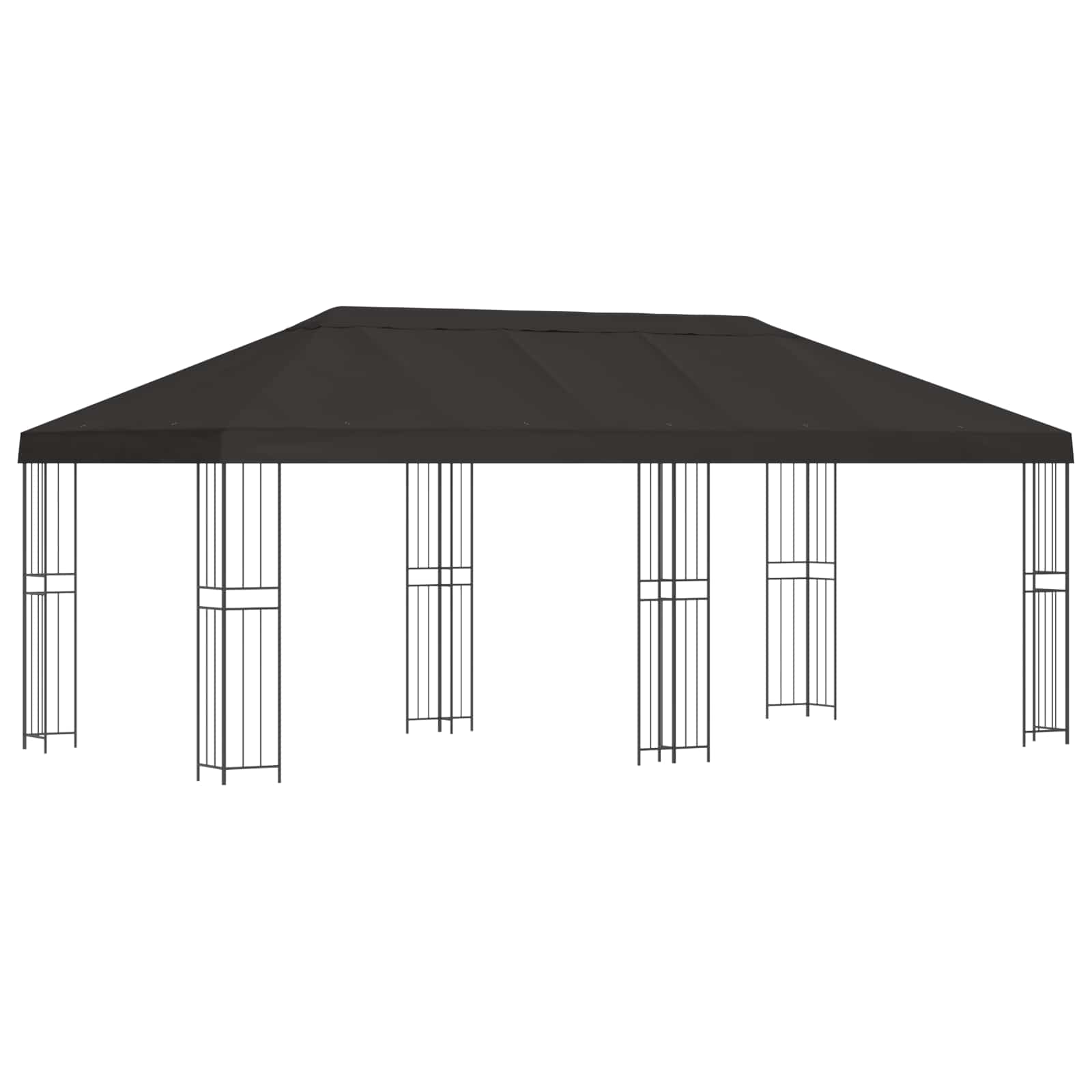 Gazebo with Sidewalls 6 x 3 m Anthracite Polyester and Steel