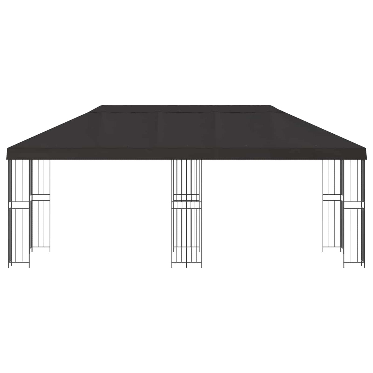 Gazebo with Sidewalls 6 x 3 m Anthracite Polyester and Steel