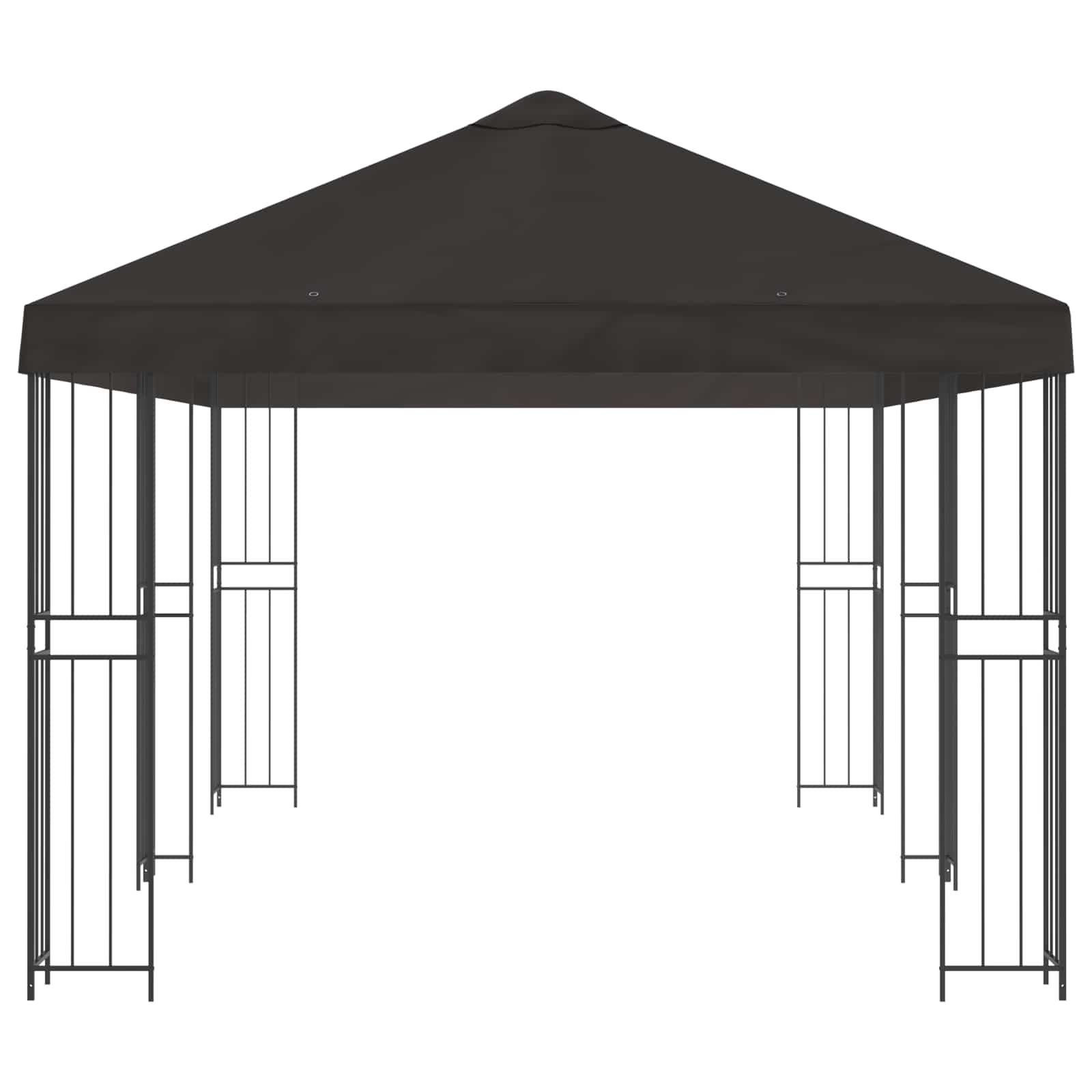 Gazebo with Sidewalls 6 x 3 m Anthracite Polyester and Steel