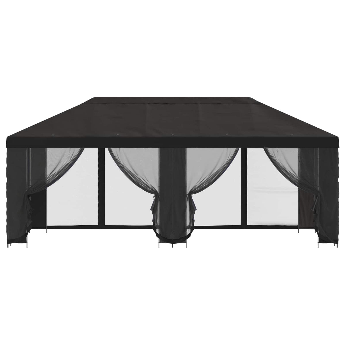 Gazebo with Sidewalls 6 x 3 m Anthracite Polyester and Steel