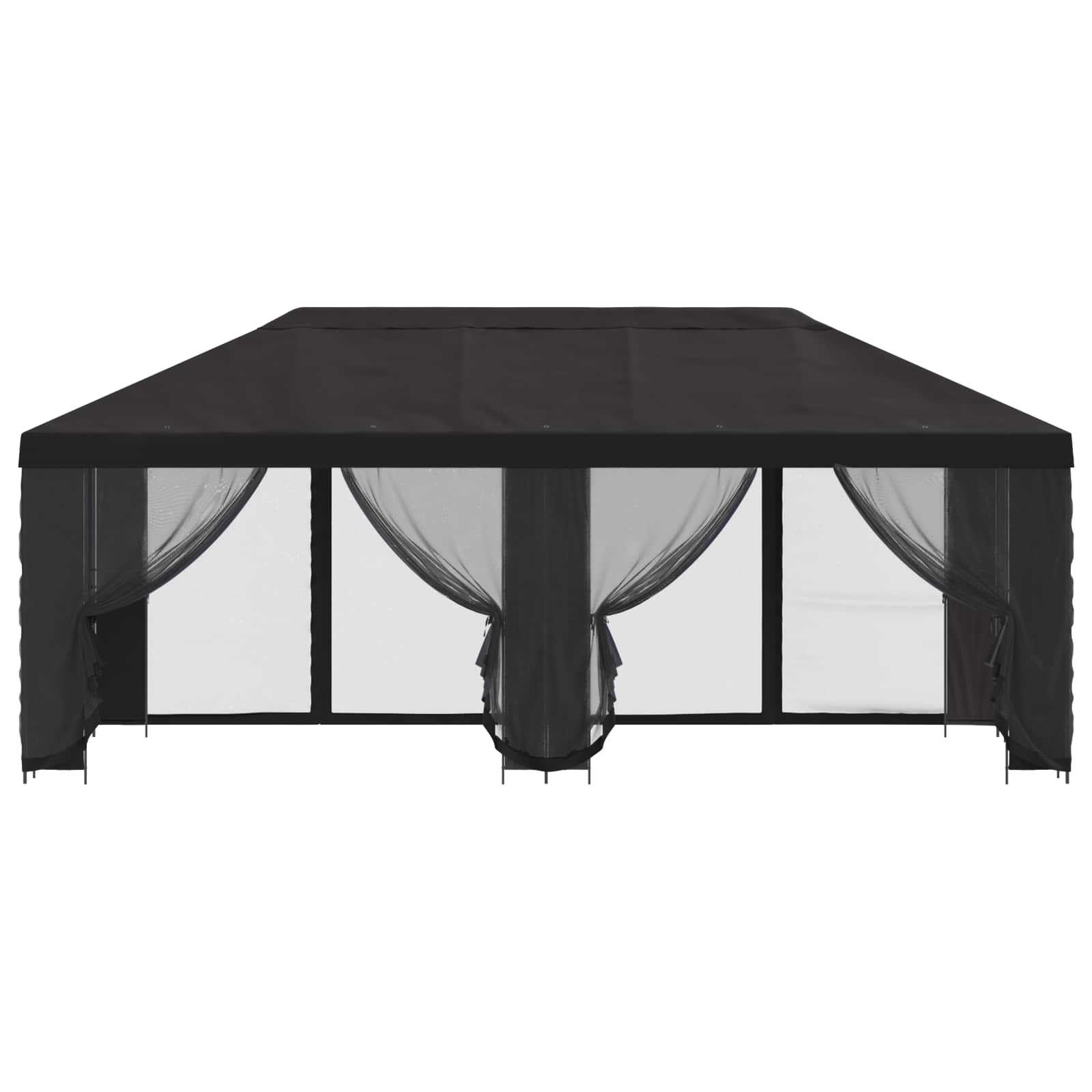Gazebo with Sidewalls 6 x 3 m Anthracite Polyester and Steel