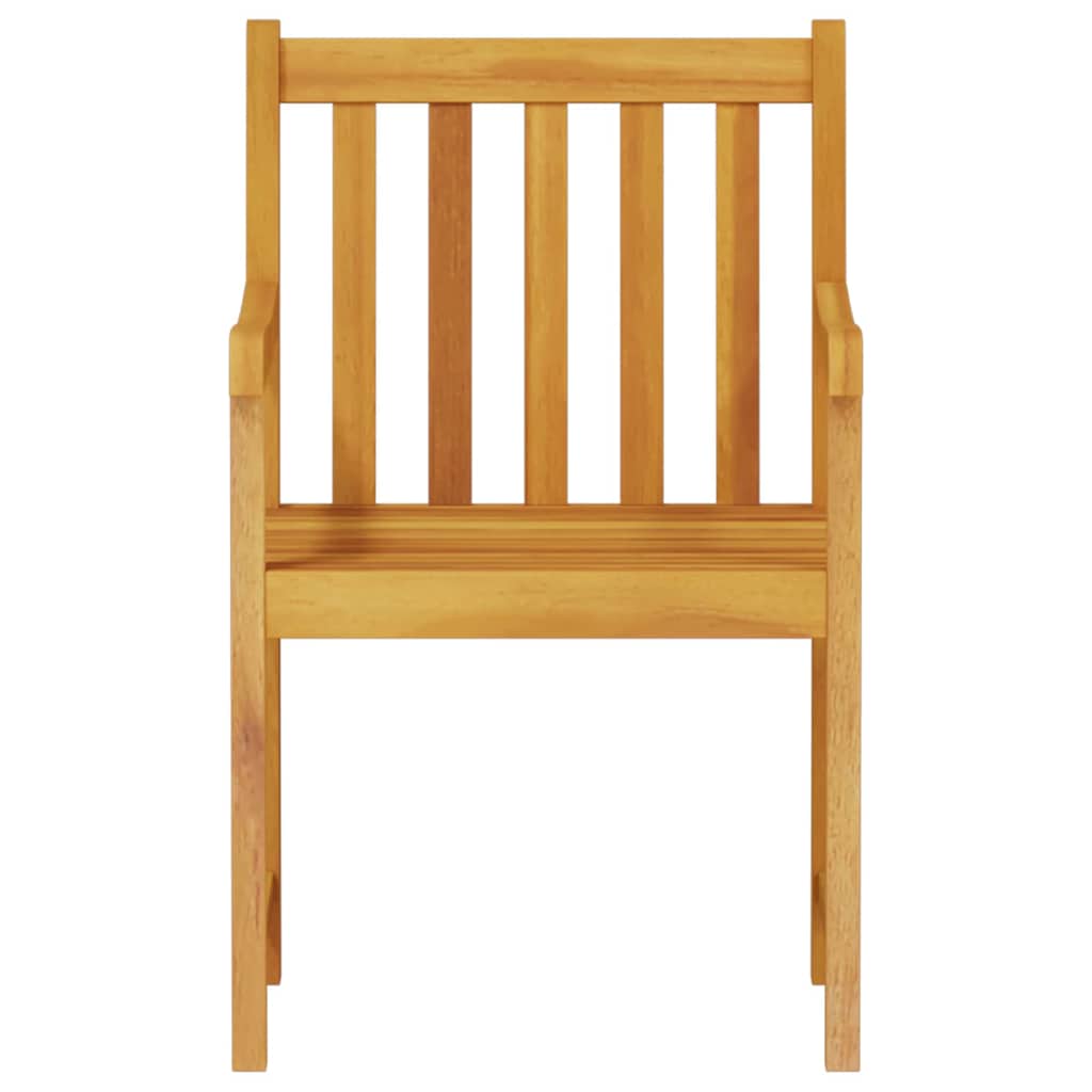 Garden Dining Set 7 pcs Brown Solid Acacia Wood