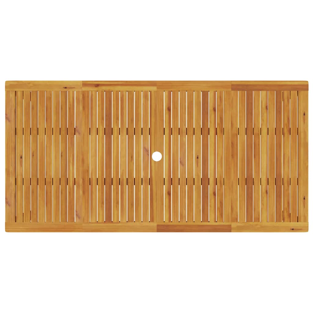 Garden Dining Set 9 pcs Brown Solid Acacia Wood