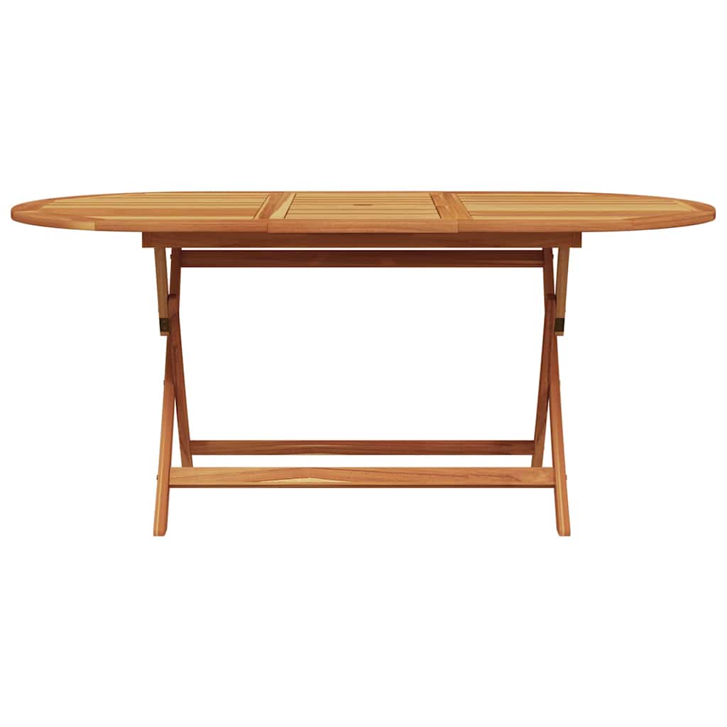 Garden Dining Set Folding 7 pcs Black Solid Acacia Wood