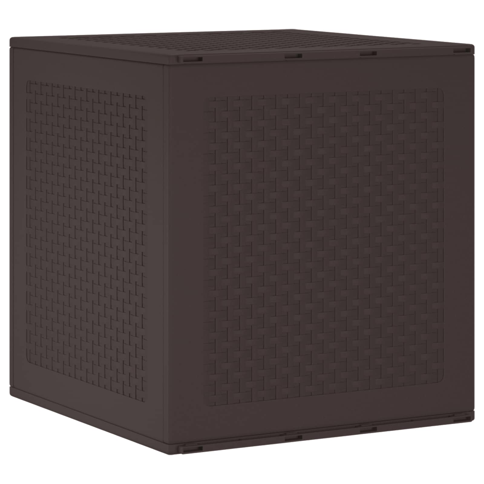 Storage Box with Storage Brown 55 x 53 x 57 cm Polypropylene