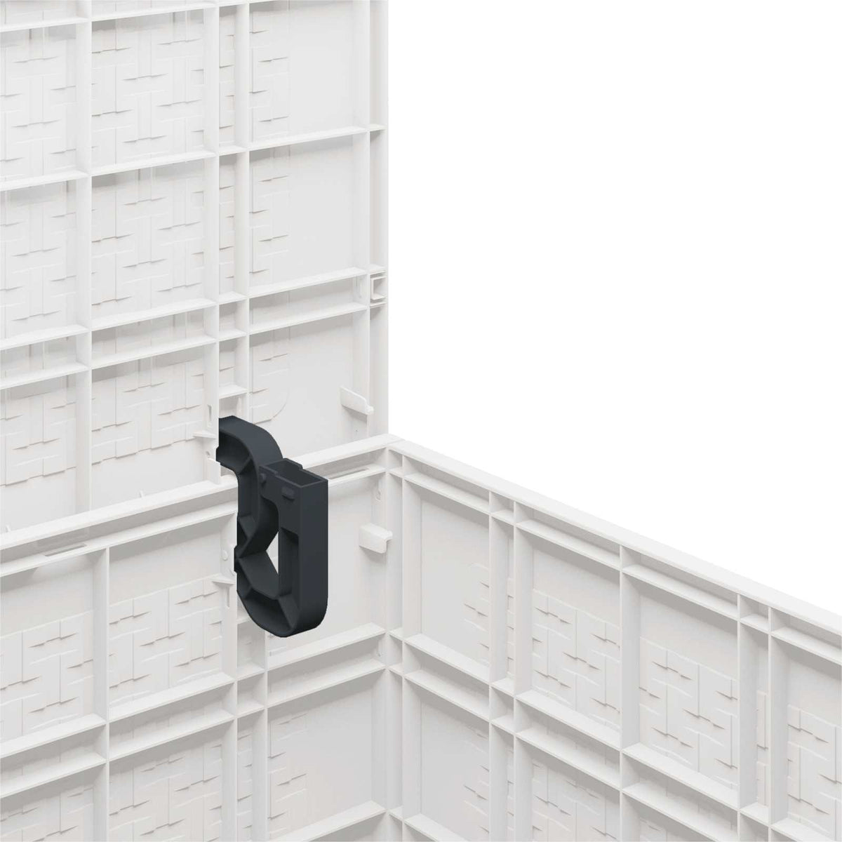 Storage Box with Storage White 55 x 53 x 57 cm Polypropylene