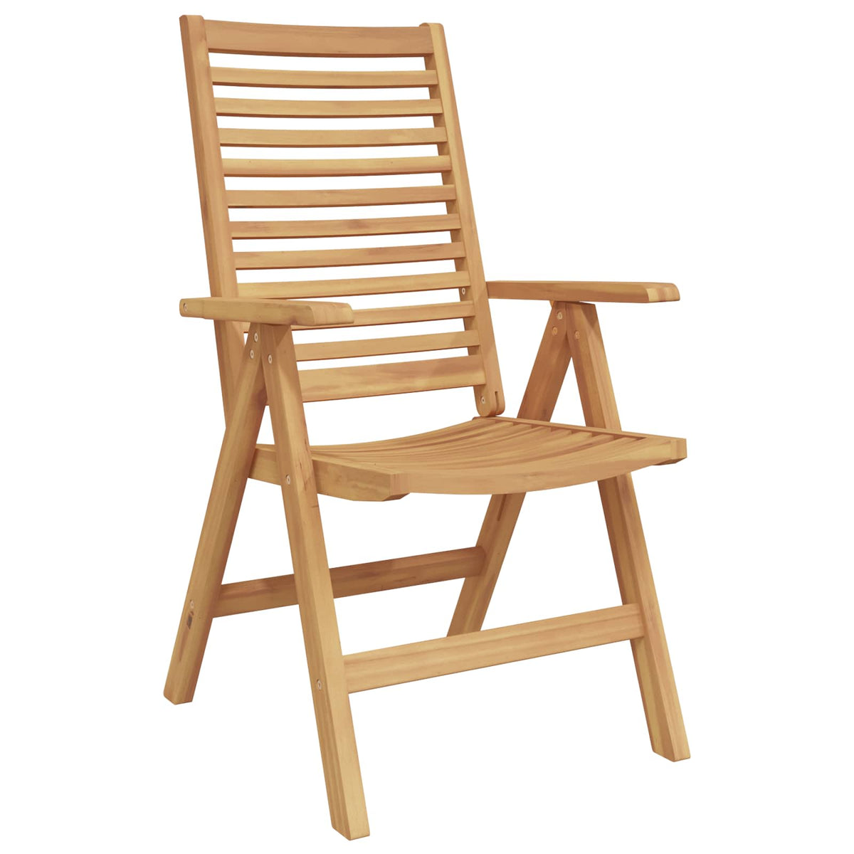 Chair Folding 4 pcs Brown 64.5 x 52 x 108 cm Solid Teak Wood
