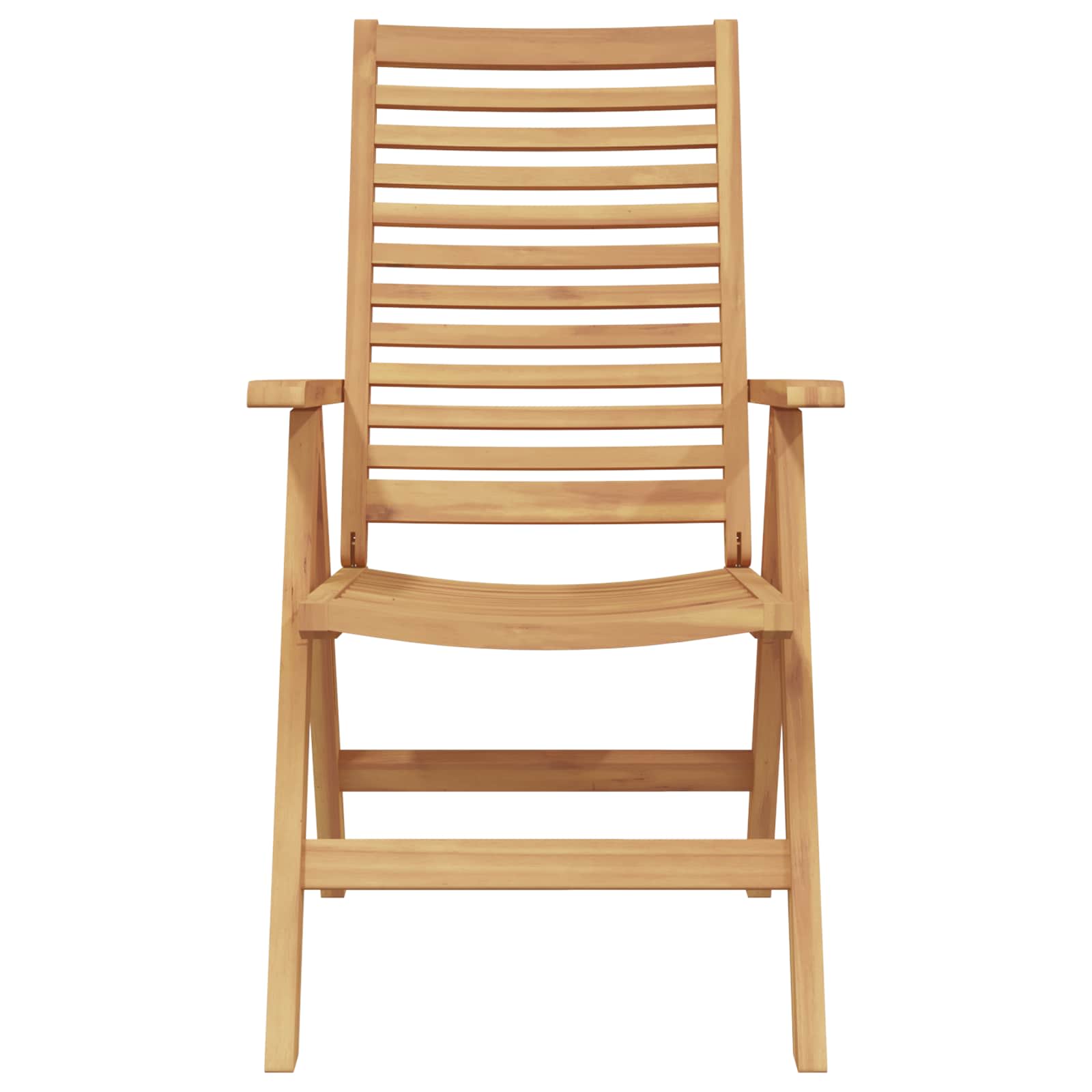 Chair Folding 4 pcs Brown 64.5 x 52 x 108 cm Solid Teak Wood