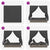 Double Sun Lounger with Roof Grey 205 x 129 x 200 cm PE rattan
