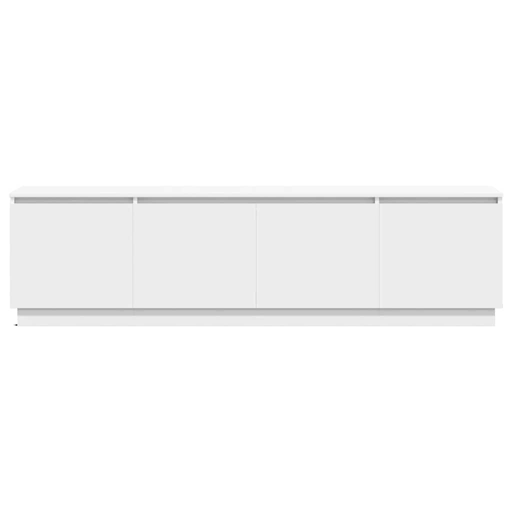 TV Cabinet 180 x 38 x 49 cm White Engineered Wood