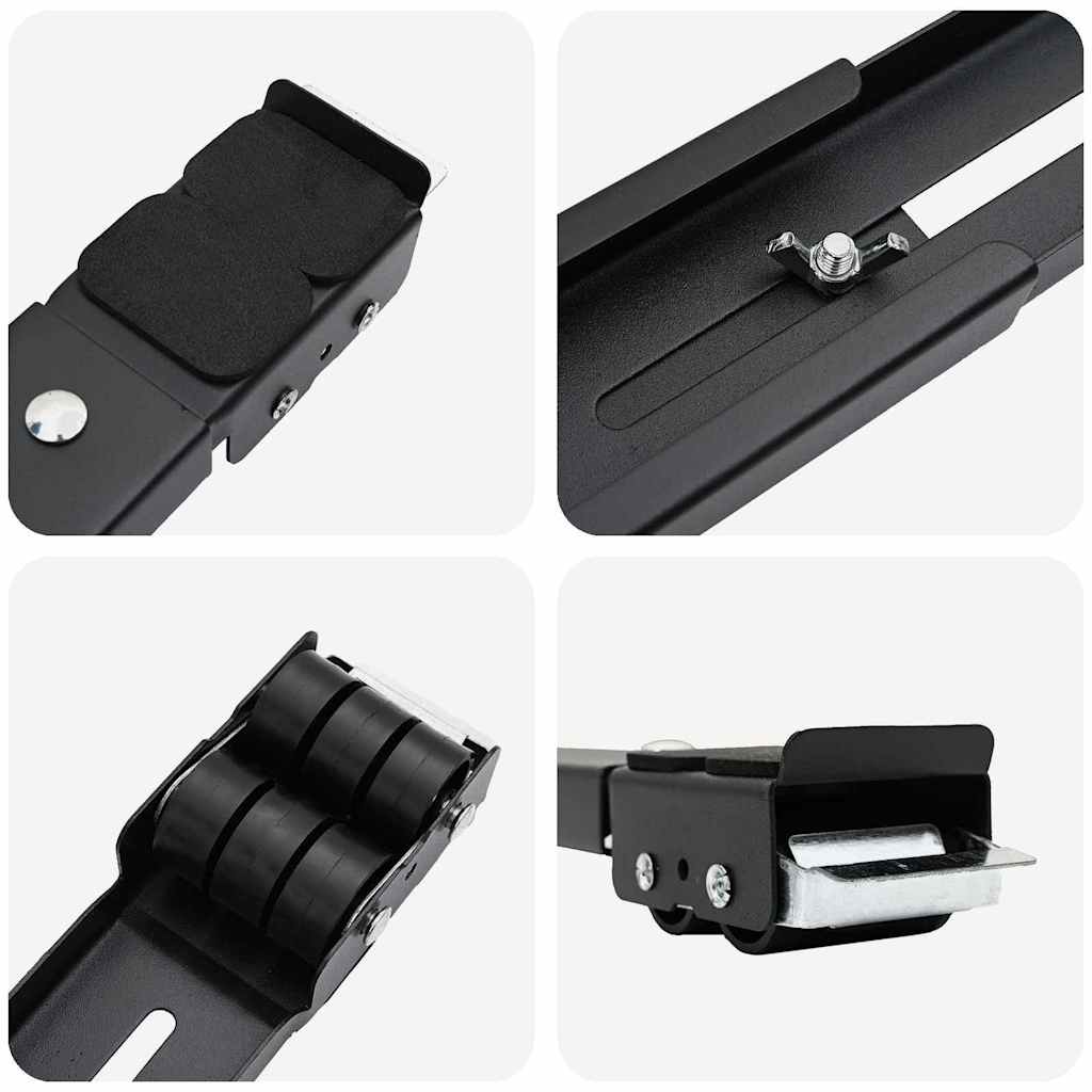 Washing Machine Base Manual 2 pcs Black 72 x 5 x 4,5 cm