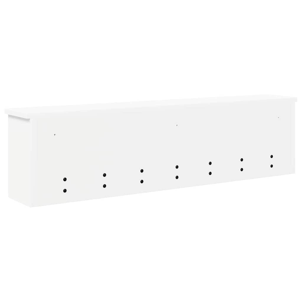 Wall-Mounted Coat Rack White 100 x 16 x 26 cm Engineered wood