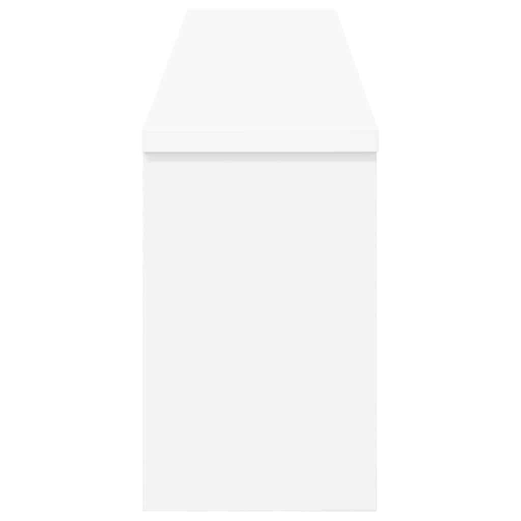 Wall-Mounted Coat Rack White 100 x 16 x 26 cm Engineered wood