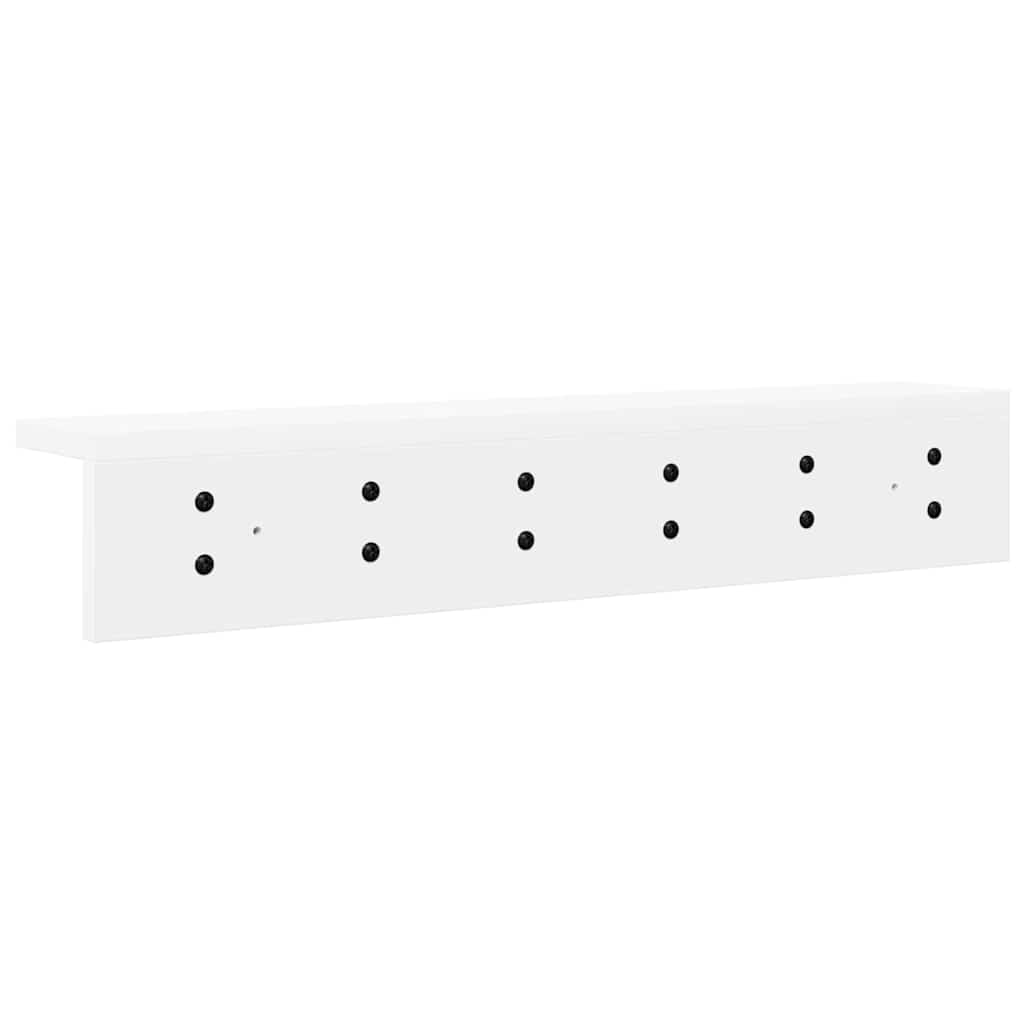 Wall-Mounted Coat Rack Wall-mounted White 60 x 10,5 x 10,5 cm