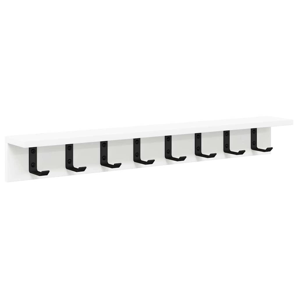 Wall-Mounted Coat Rack Wall-mounted White 80 x 10,5 x 10,5 cm