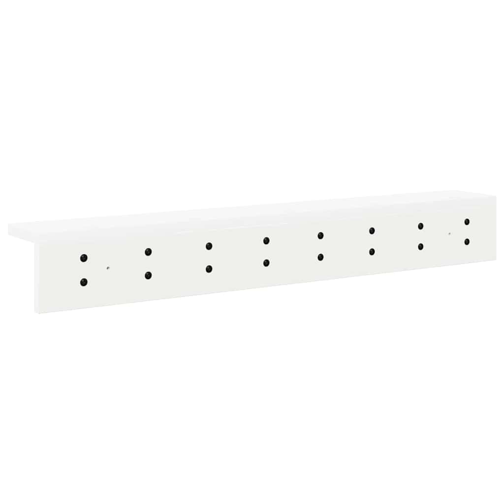 Wall-Mounted Coat Rack Wall-mounted White 80 x 10,5 x 10,5 cm