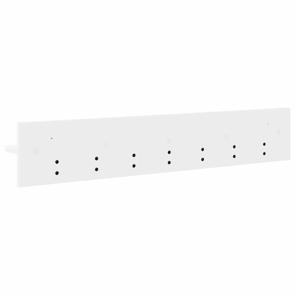 Wall-Mounted Coat Rack White 100 x 10,5 x 18 cm Engineered wood