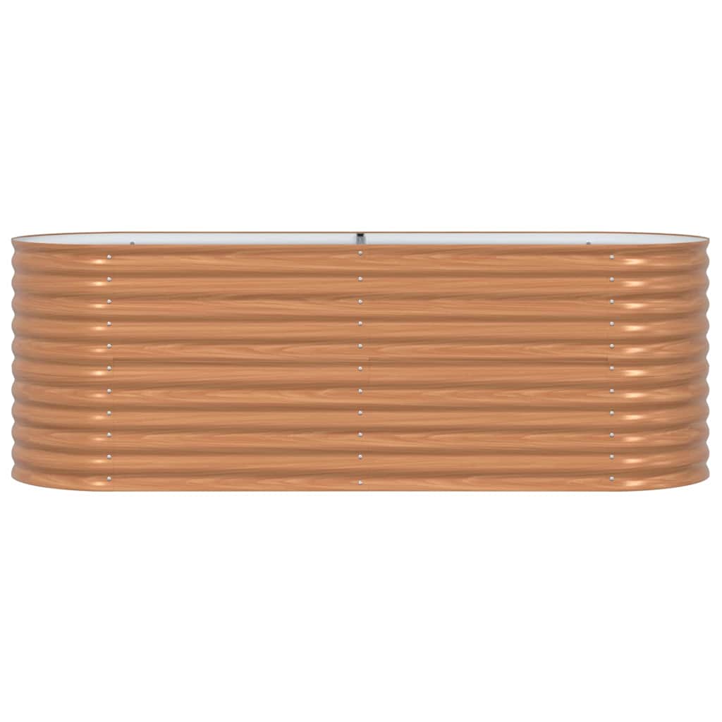 Raised Bed Brown 240 x 80 x 81 cm Steel
