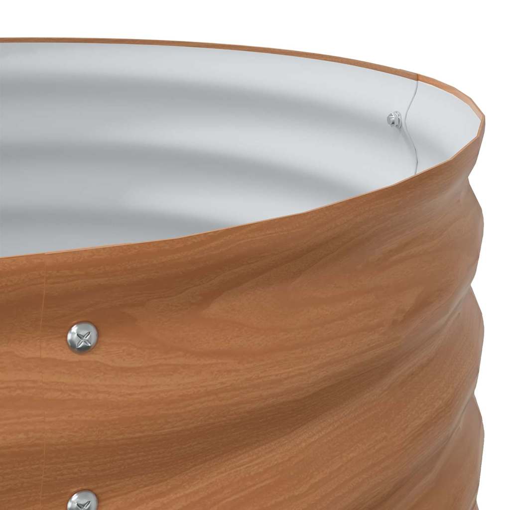 Raised Bed Brown 80 x 80 x 81 cm Steel