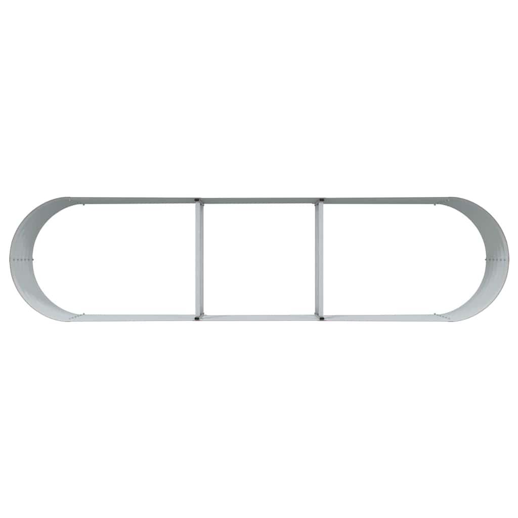 Raised Bed Brown 320 x 80 x 44 cm Steel