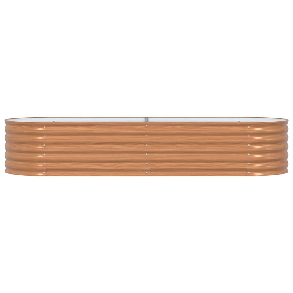 Raised Bed Brown 240 x 80 x 44 cm Steel