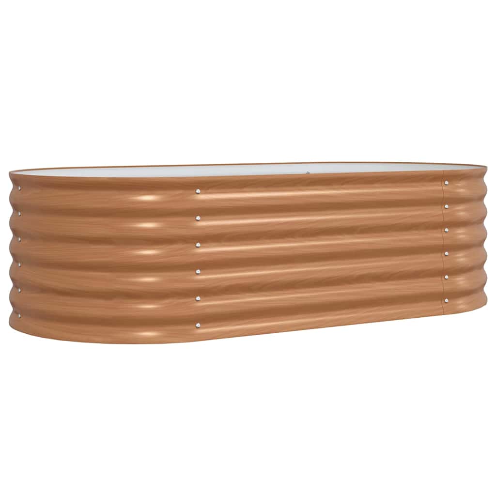 Raised Bed Brown 160 x 80 x 44 cm Steel