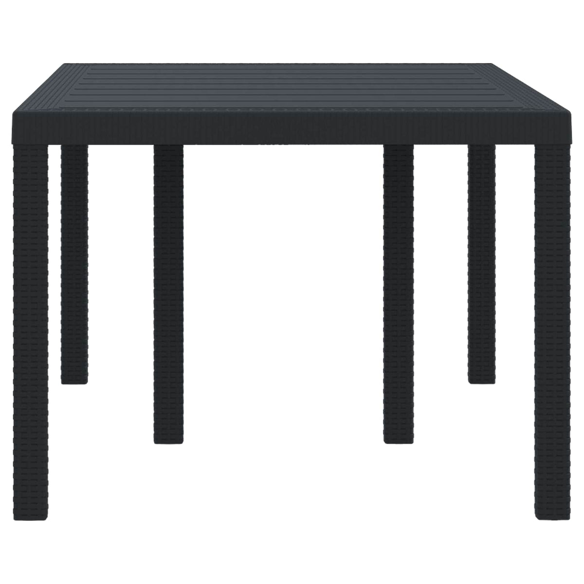 Garden Table Anthracite 150 x 100 x 73 cm Poly Rattan