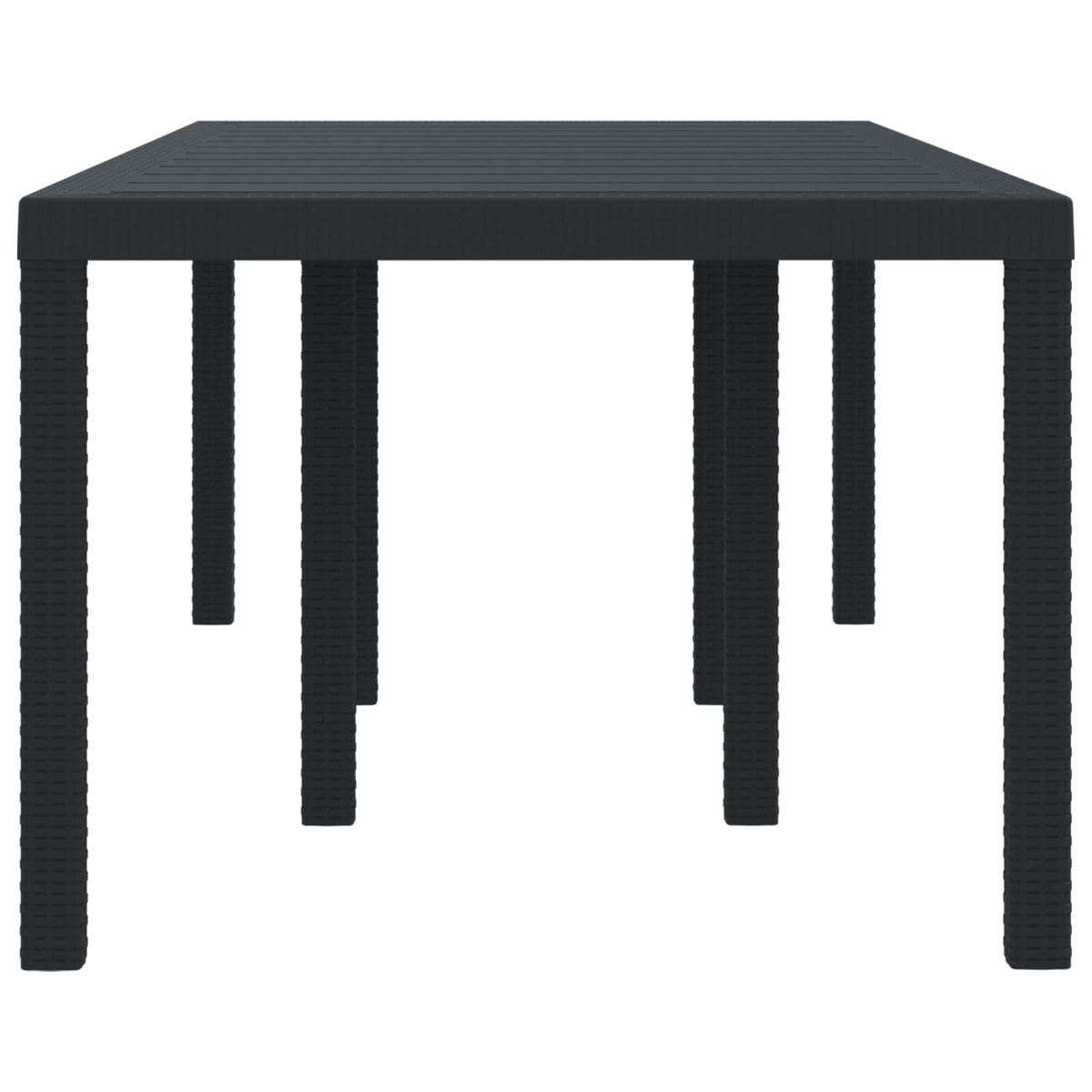 Garden Table Anthracite 200 x 100 x 73 cm Poly Rattan