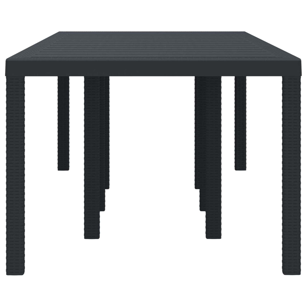 Garden Table Anthracite 250 x 100 x 73 cm Poly Rattan