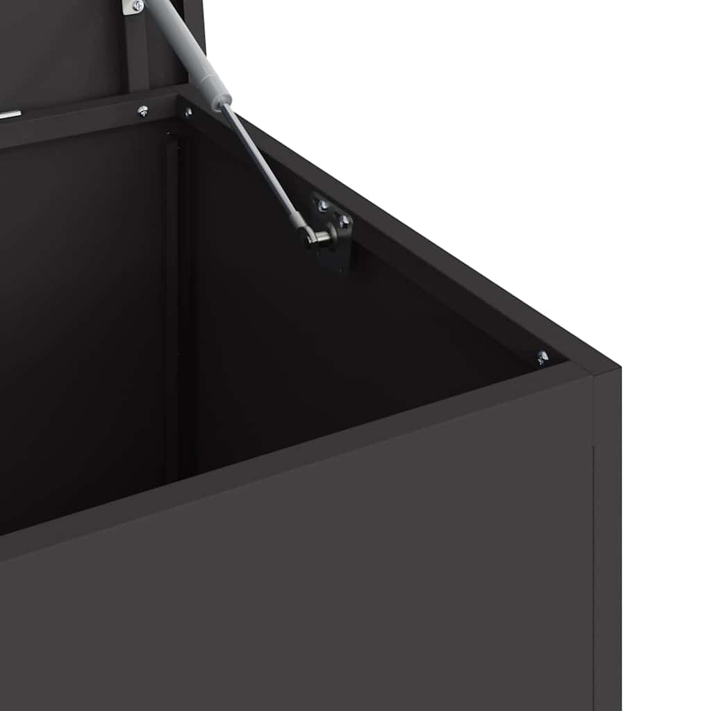 Outdoor Storage Box Black 100 x 50,5 x 50 cm Steel