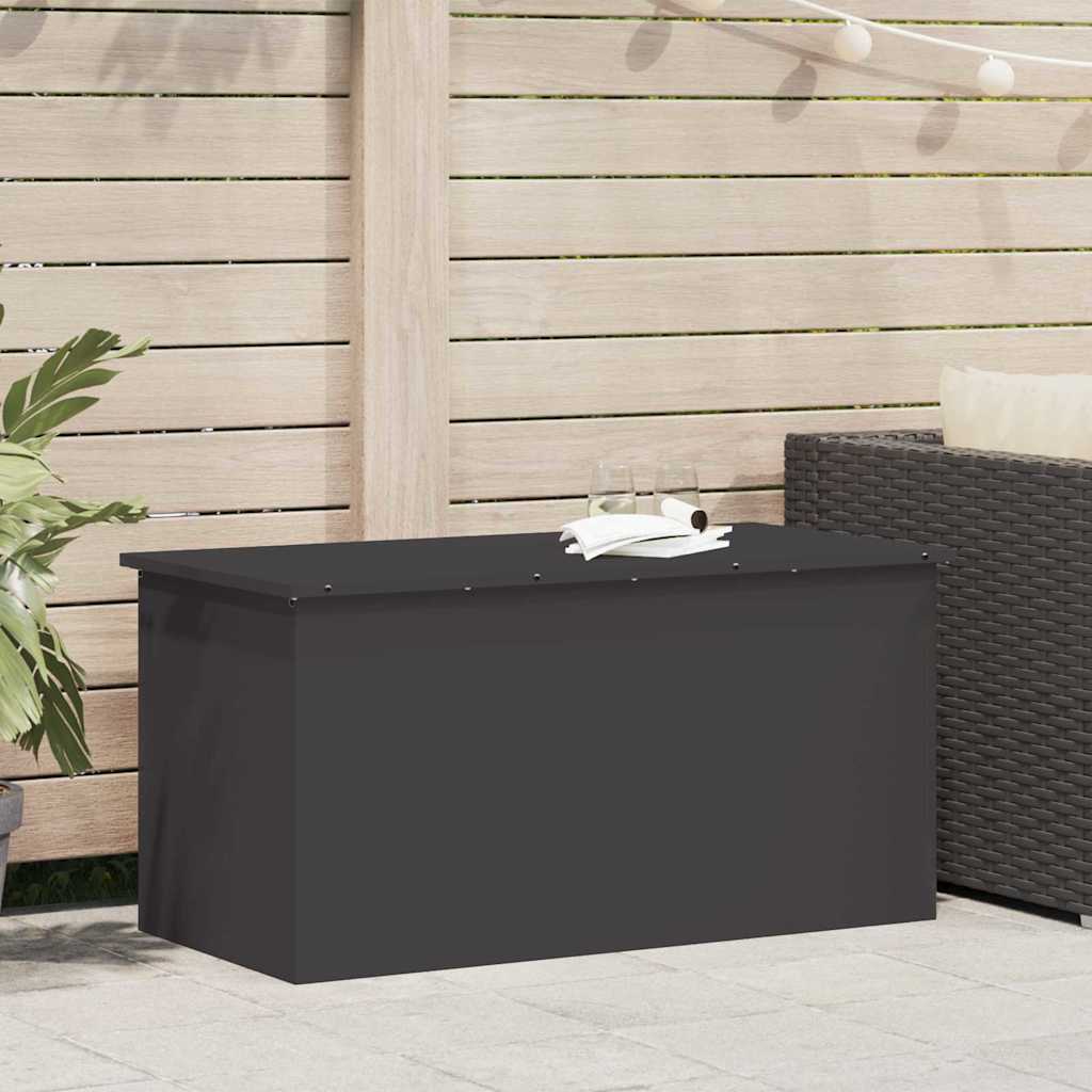 Outdoor Storage Box Black 100 x 50,5 x 50 cm Steel