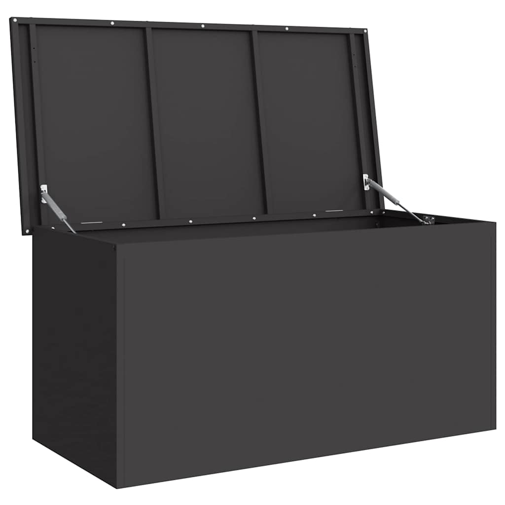 Outdoor Storage Box Black 100 x 50,5 x 50 cm Steel
