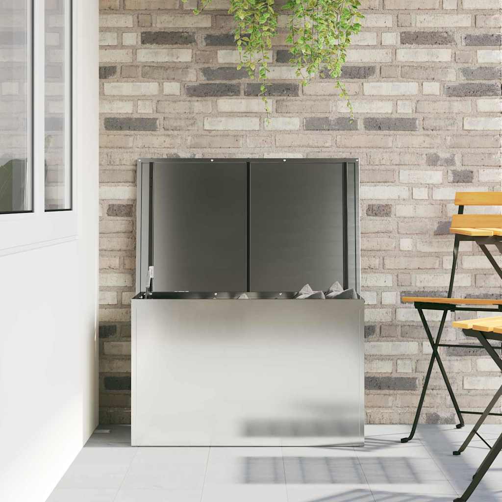 Outdoor Storage Box Silver 80 x 50,5 x 50 cm Steel