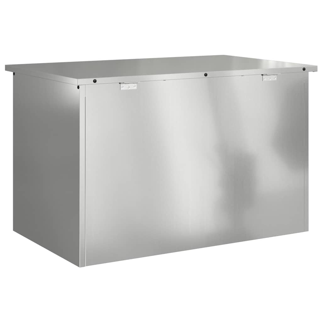 Outdoor Storage Box Silver 80 x 50,5 x 50 cm Steel