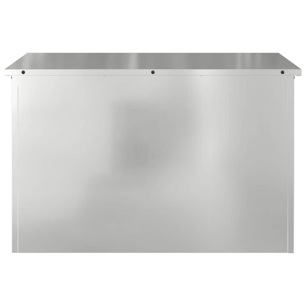 Outdoor Storage Box Silver 80 x 50,5 x 50 cm Steel