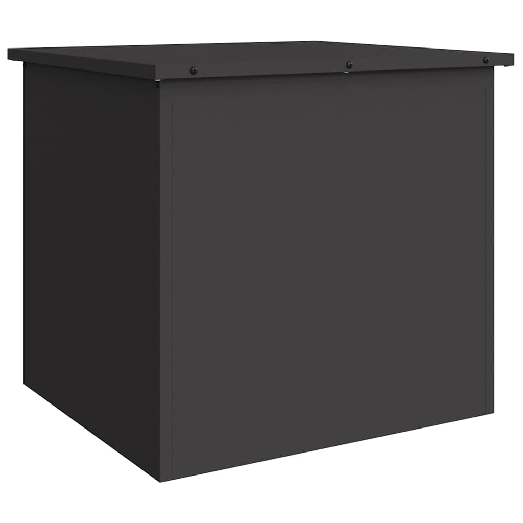 Outdoor Storage Box Black 55 x 50,5 x 50 cm Steel