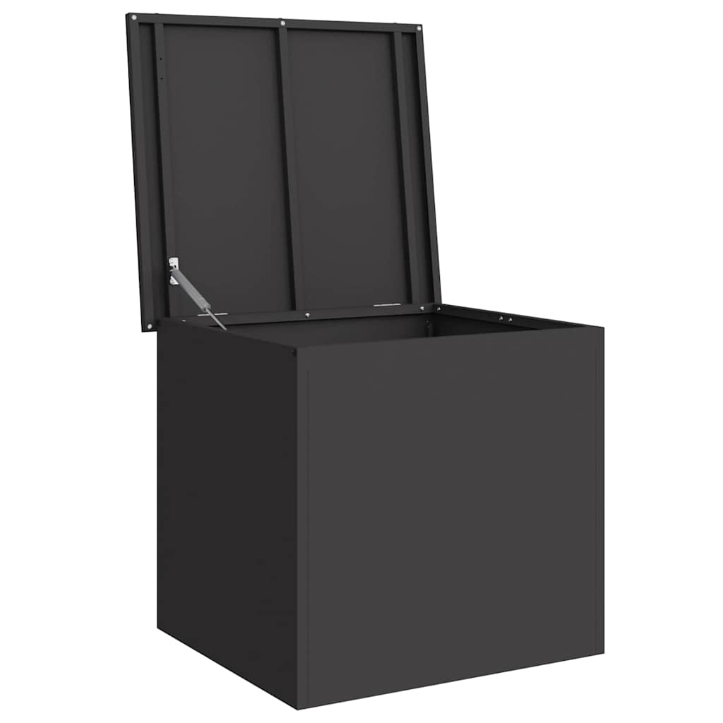 Outdoor Storage Box Black 55 x 50,5 x 50 cm Steel