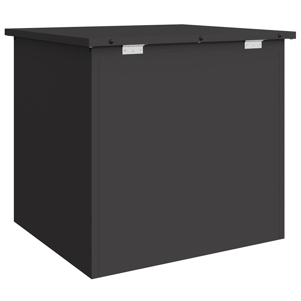 Outdoor Storage Box Black 55 x 50,5 x 50 cm Steel