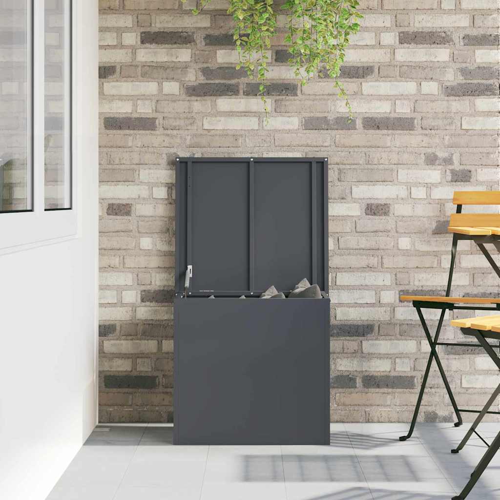 Outdoor Storage Box Anthracite 55 x 50,5 x 50 cm Steel
