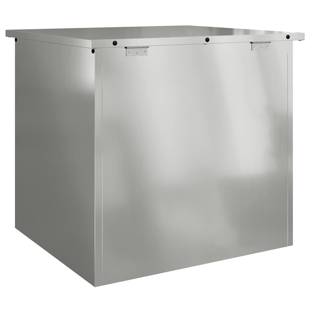 Outdoor Storage Box Silver 55 x 50,5 x 50 cm Steel