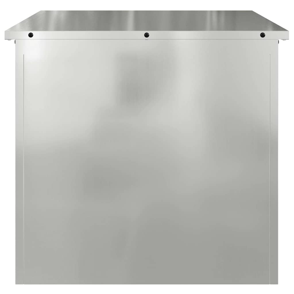 Outdoor Storage Box Silver 55 x 50,5 x 50 cm Steel