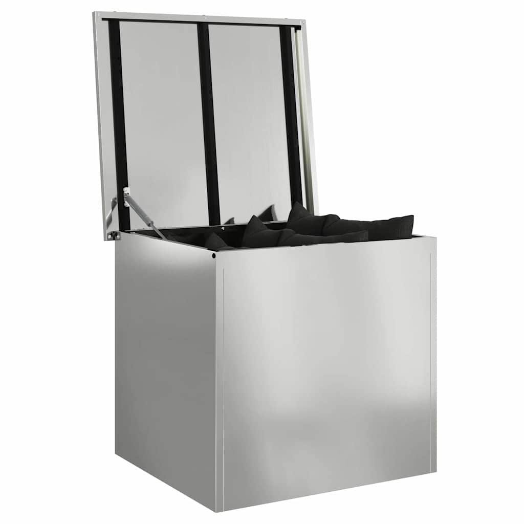 Outdoor Storage Box Silver 55 x 50,5 x 50 cm Steel