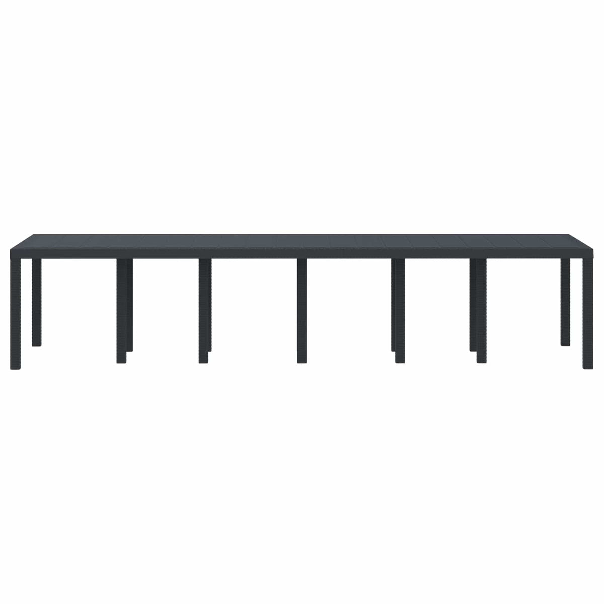 Garden Table Anthracite 350 x 100 x 74 cm Poly Rattan