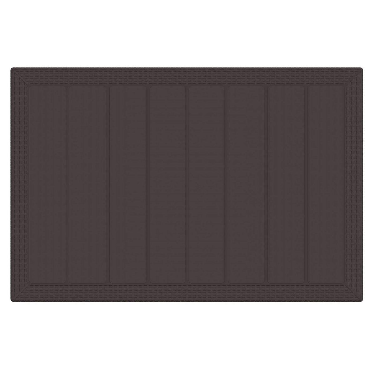 Garden Dining Set 7 pcs Brown Polt rattan