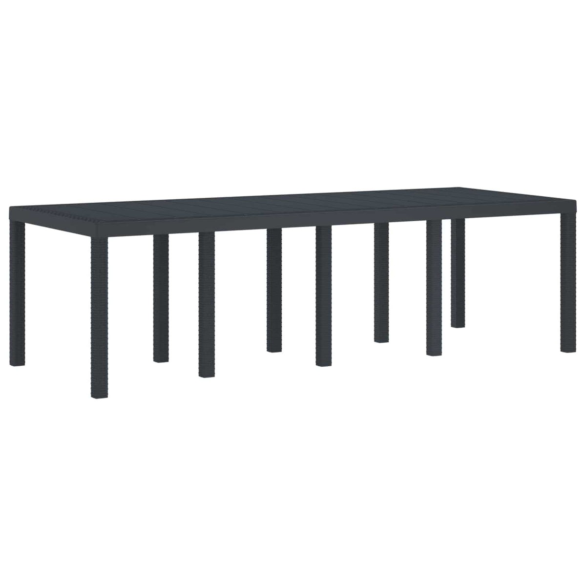 Garden Dining Set 11 pcs Anthracite Polypropylene