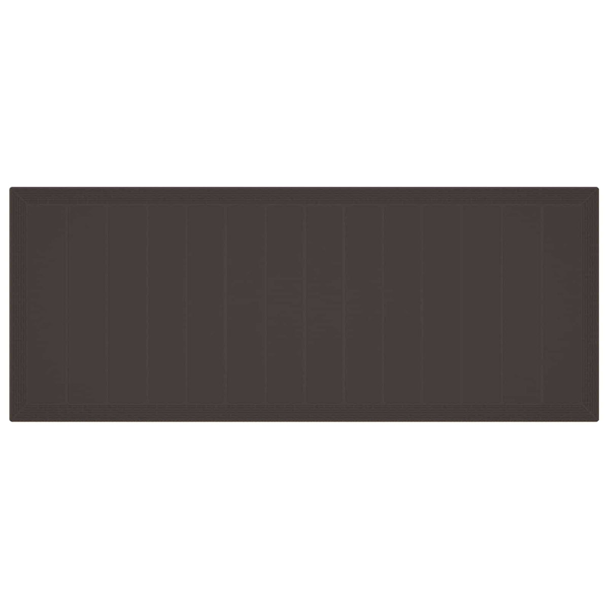 Garden Dining Set 11 pcs Brown Polypropylene