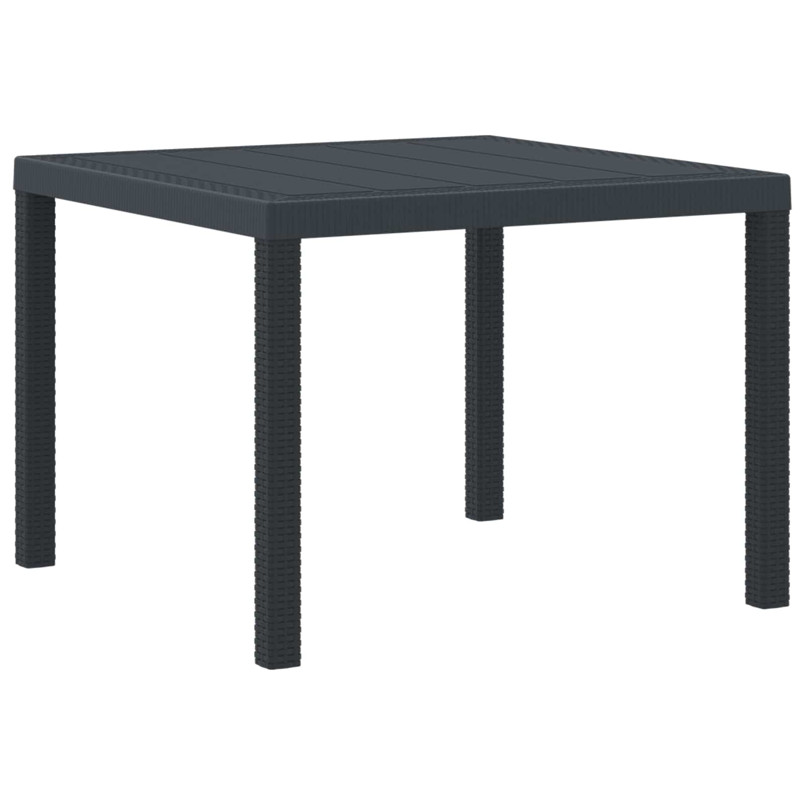 Garden Dining Set 3 pcs Anthracite Polypropylene
