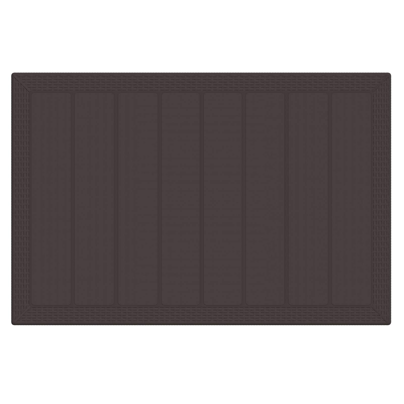 Garden Dining Set 5 pcs Brown Polt rattan