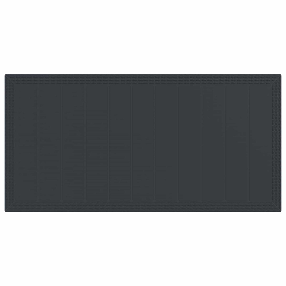 Garden Dining Set 7 pcs Anthracite Polypropylene