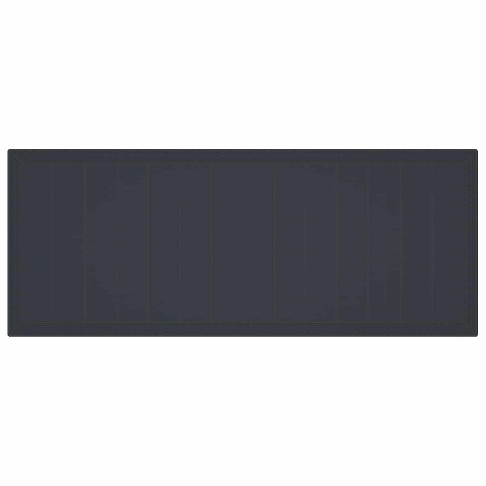 Garden Dining Set 9 pcs Anthracite Polypropylene